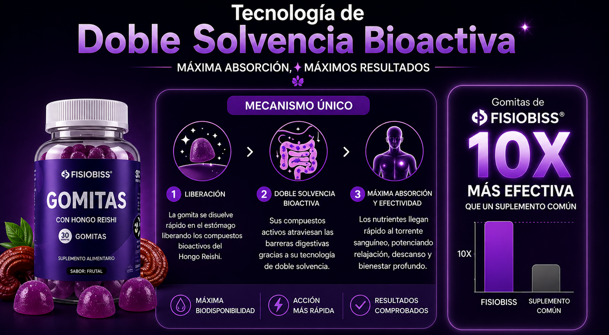 Gomitas de Reishi · Sabor frutal · 30 unidades