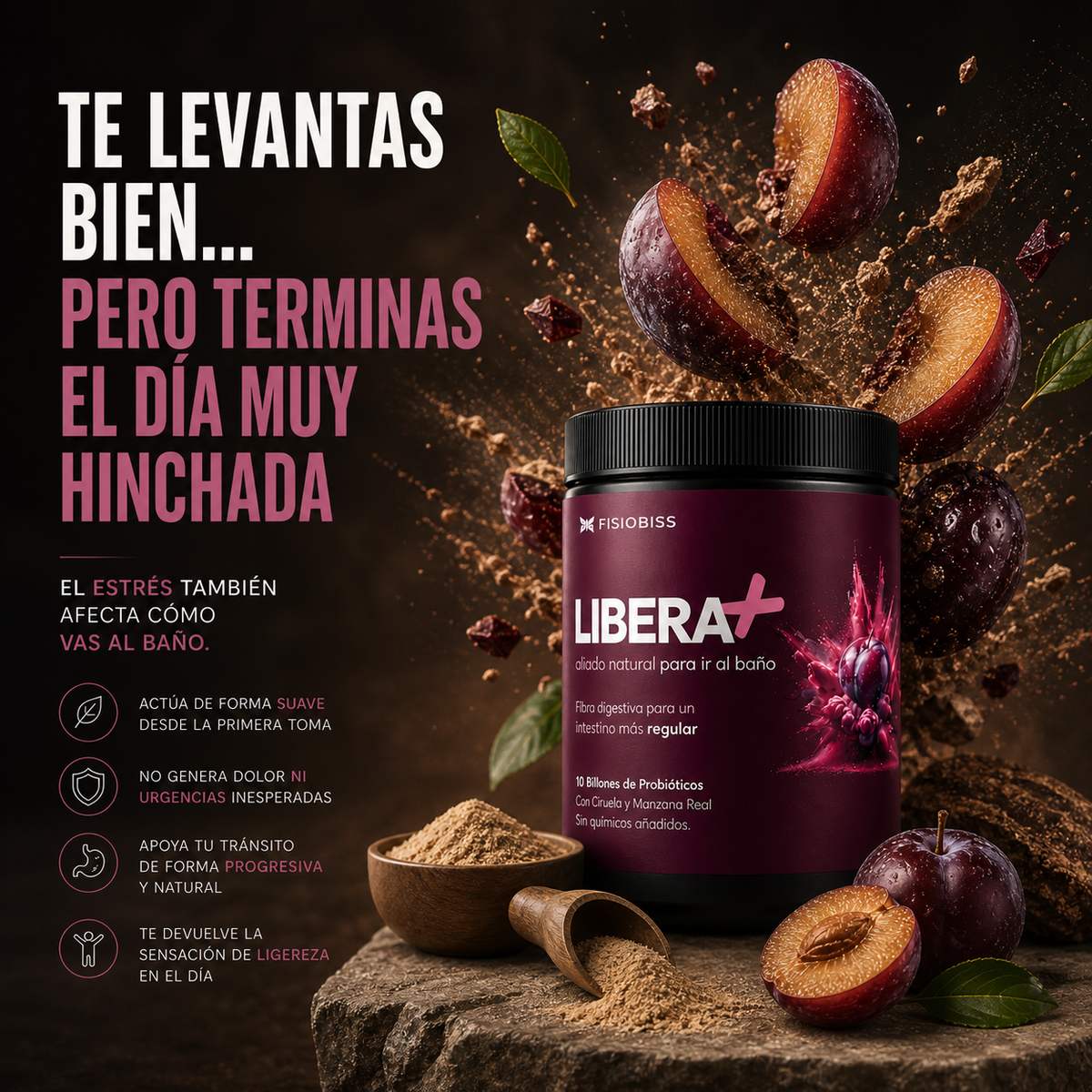 Libera+ · Fibra digestiva con probióticos · 300 g