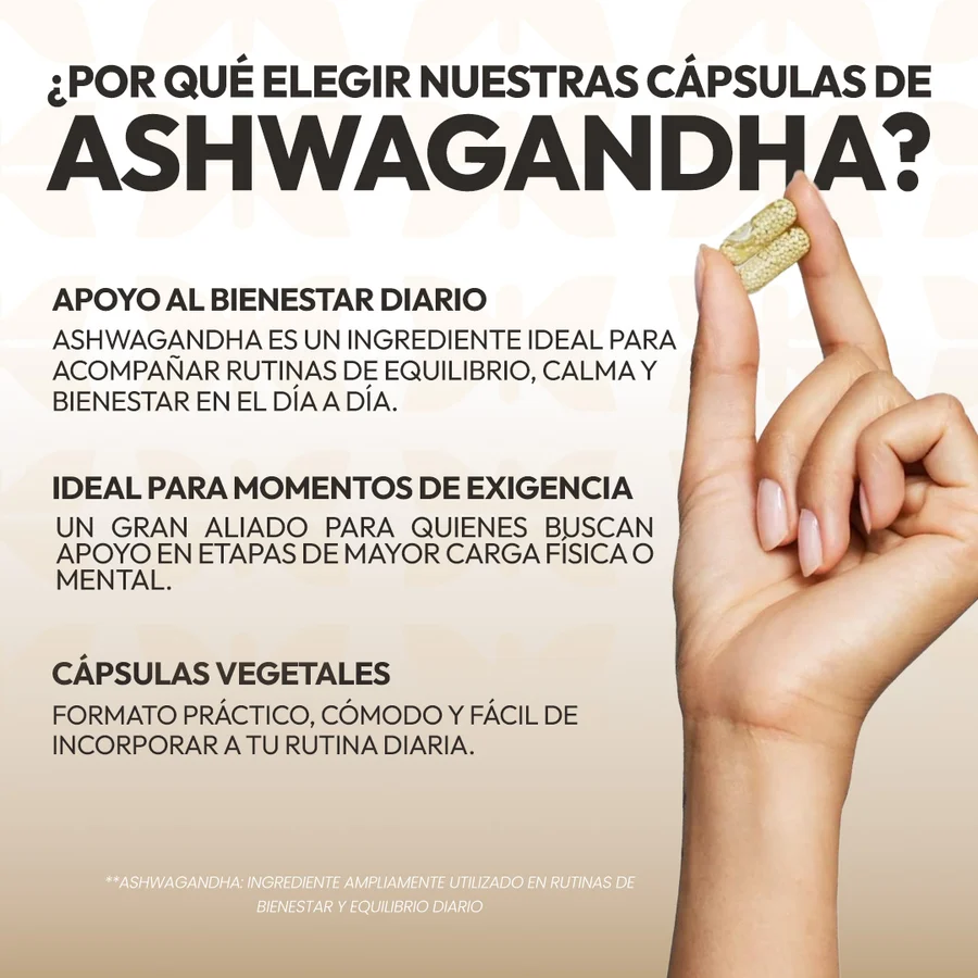 Ashwagandha 540 mg · 60 cápsulas vegetales