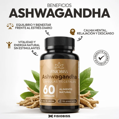 Ashwagandha 540 mg · 60 cápsulas vegetales