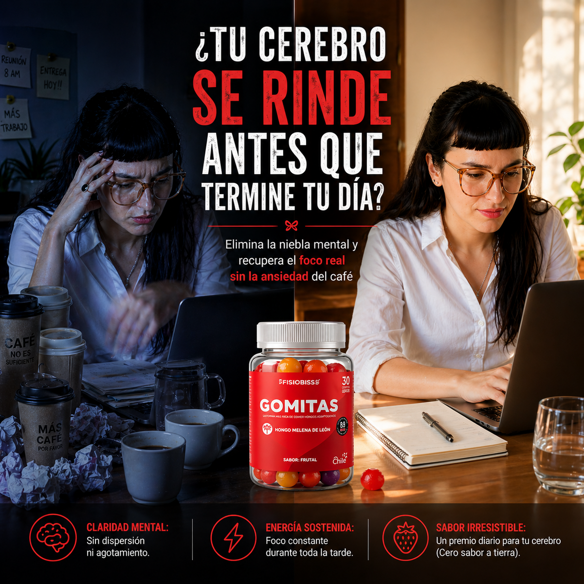 Gomitas de Melena de León - 30 unidades